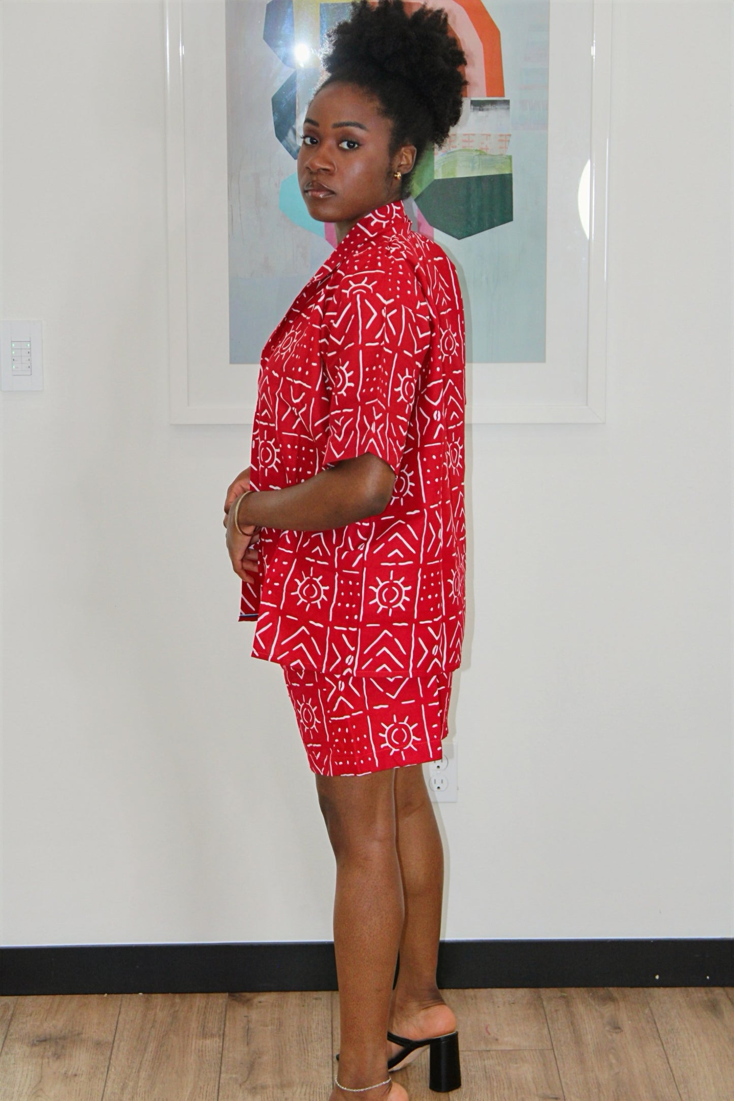 Two-Piece Short Set African Tribal Print