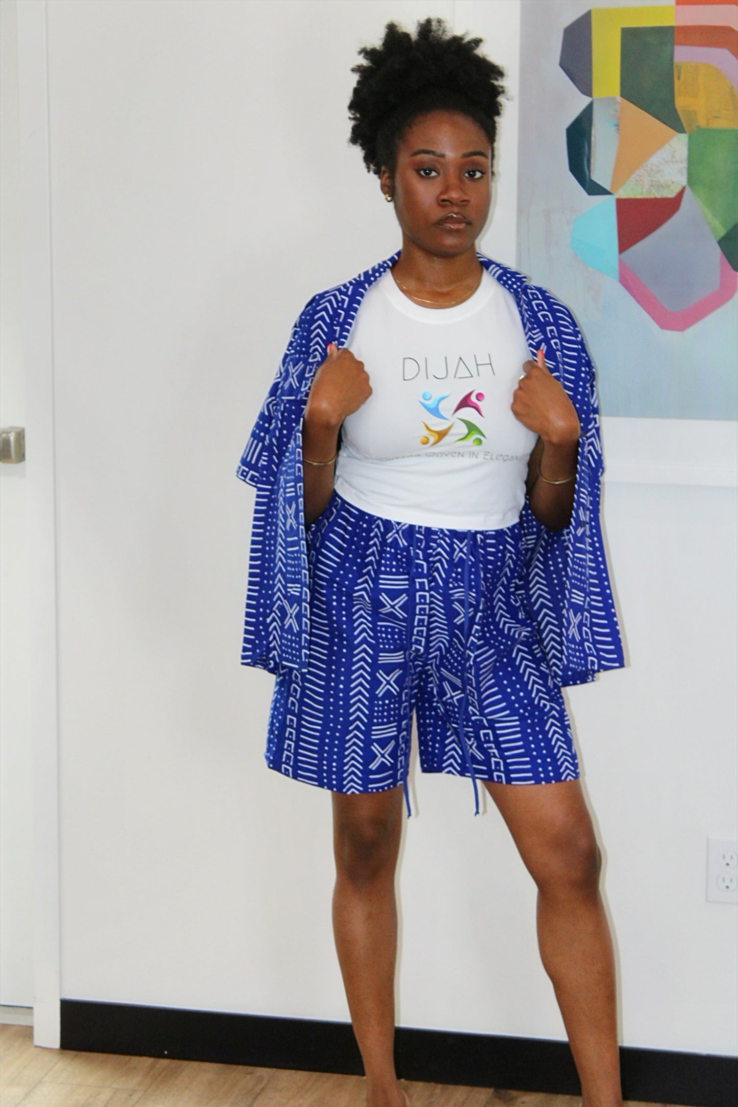 Two-Piece Short Set African Tribal Print