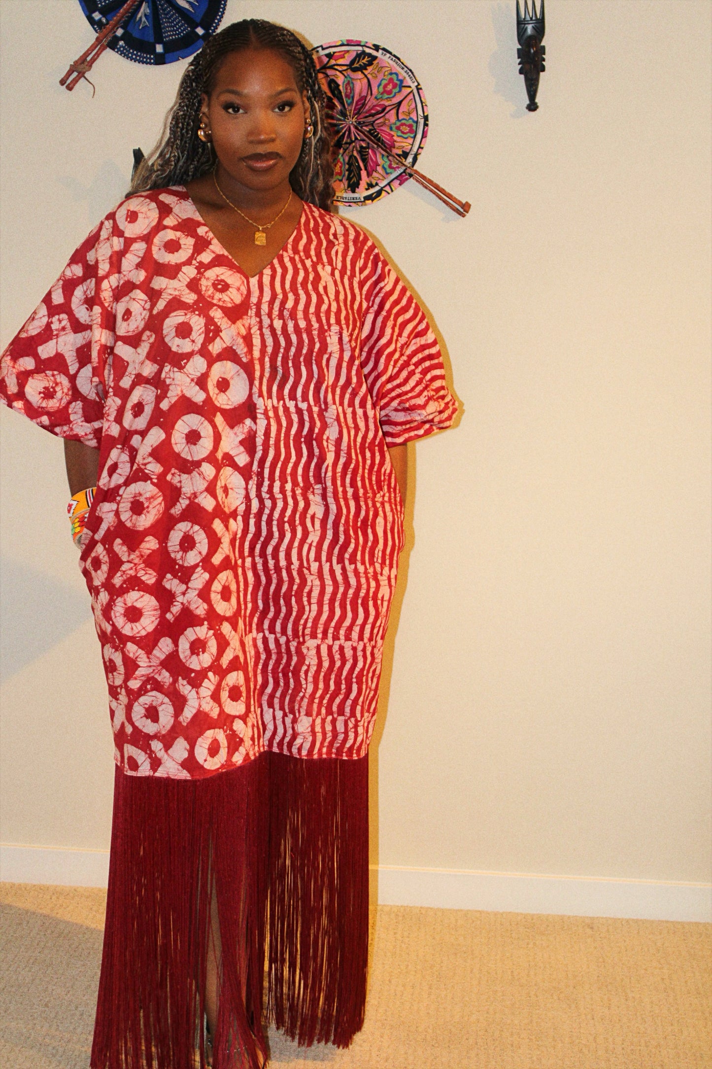 Zuri Crimson Cascade